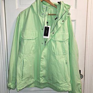 NWT Rag & Bone Military Tactic Peached Cotton Jacket, Light Green, Size XL
